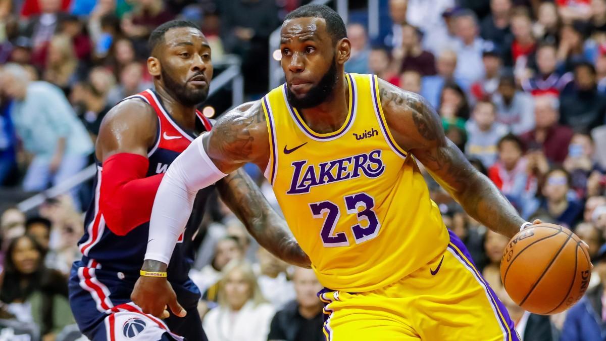 John Wall, en un partido contra los Lakers de LeBron James