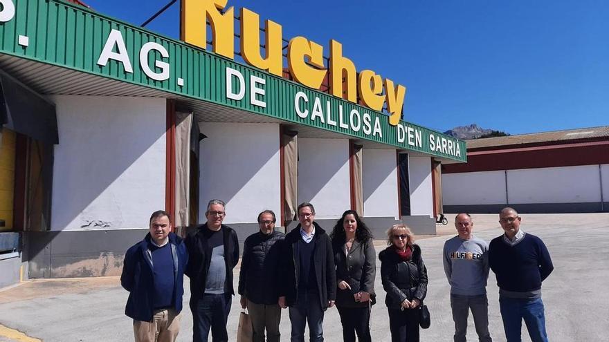 El eurodiputado socialista Ruiz Devesa se interesa por los daños en Callosa d’en Sarrià por las recientes lluvias