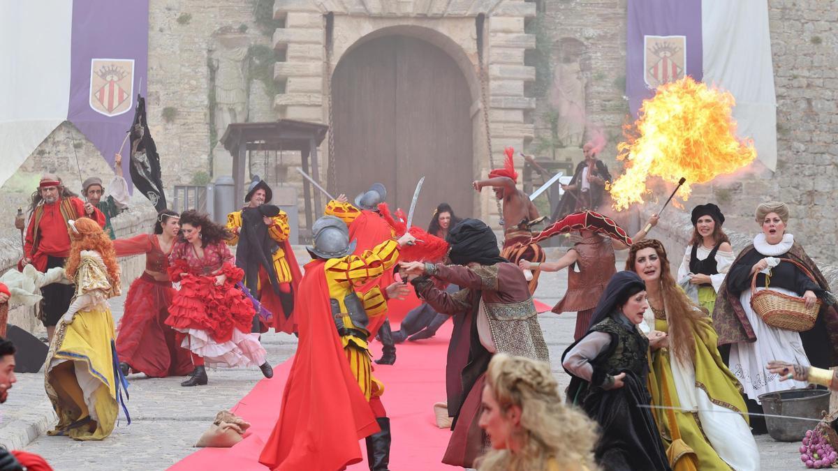 Espectáculo de inauguración de la última Fira Medieval.