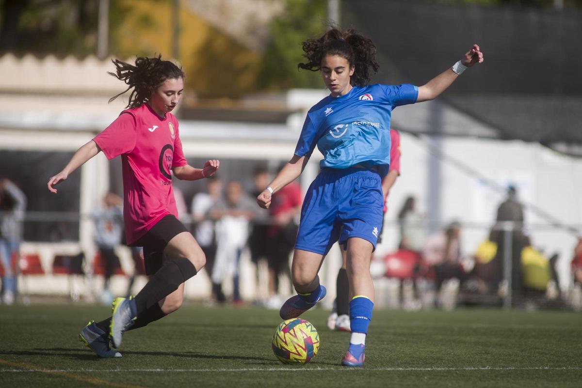 Una acció d'un partit de la passada edició del MICFootball