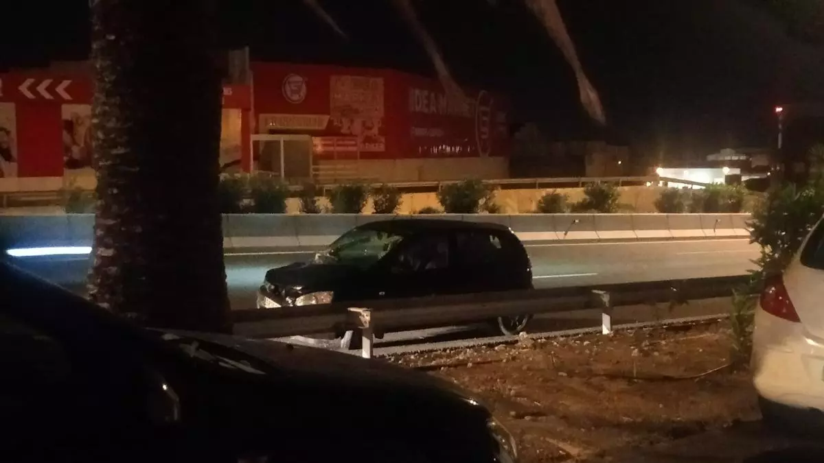 Madrugada tensa en la GC-1 por accidente en Telde