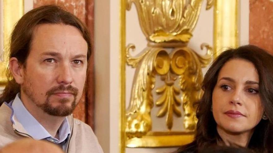 Pablo Iglesias e Inés Arrimadas