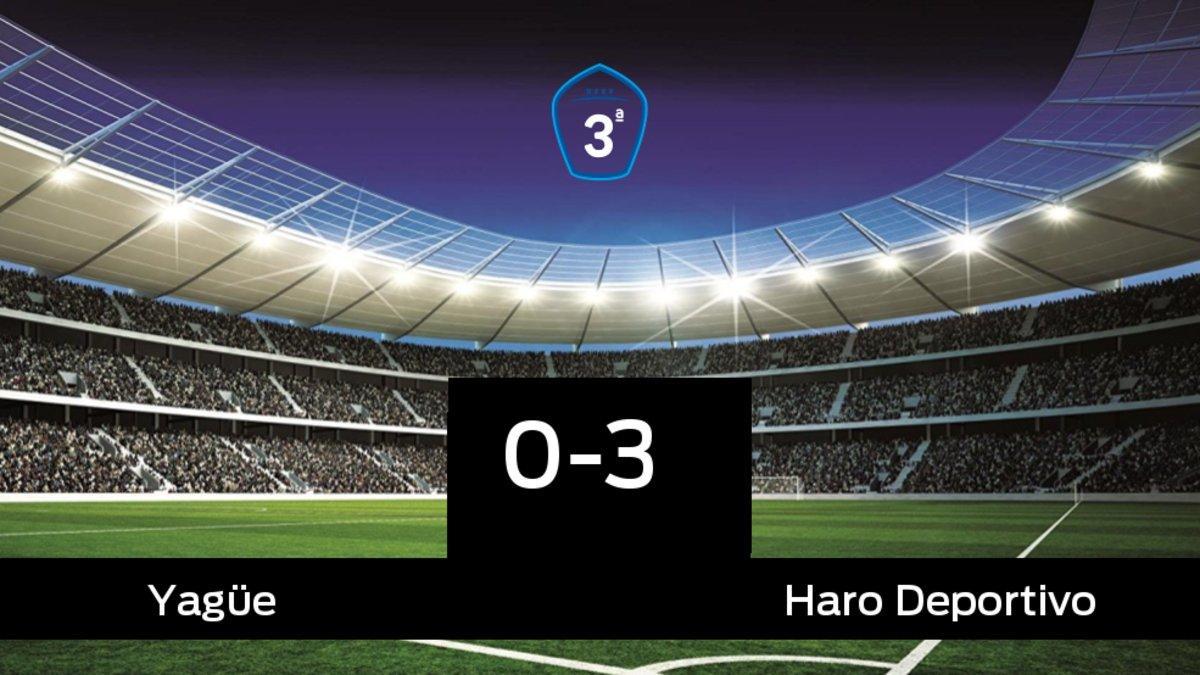 El Haro Deportivo derrotó al Yagüe por 0-3
