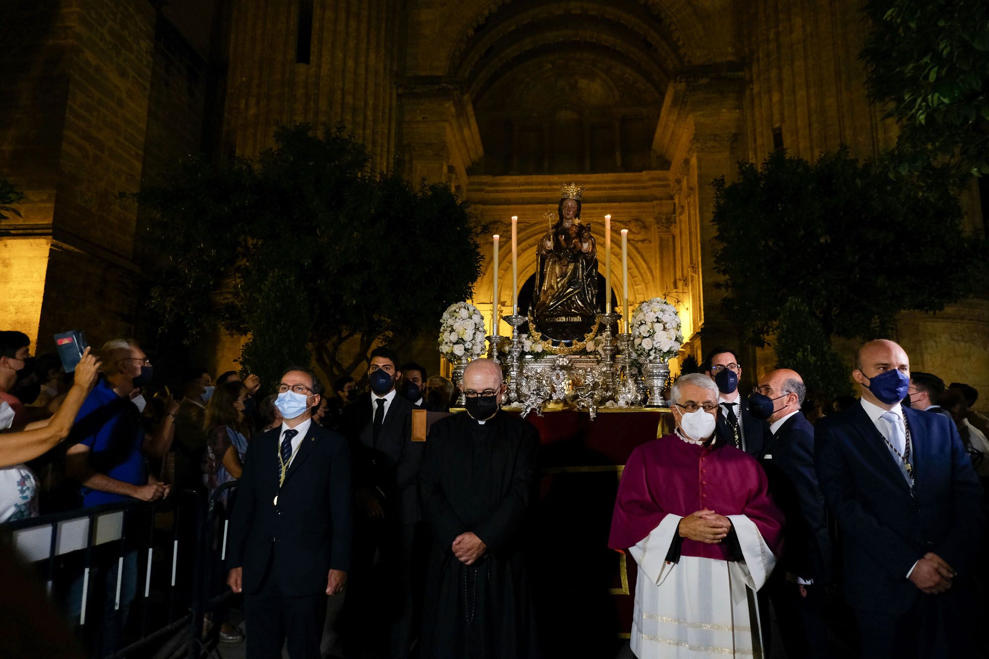 Traslado de la Virgen de la Victoria desde la Catedral de Málaga