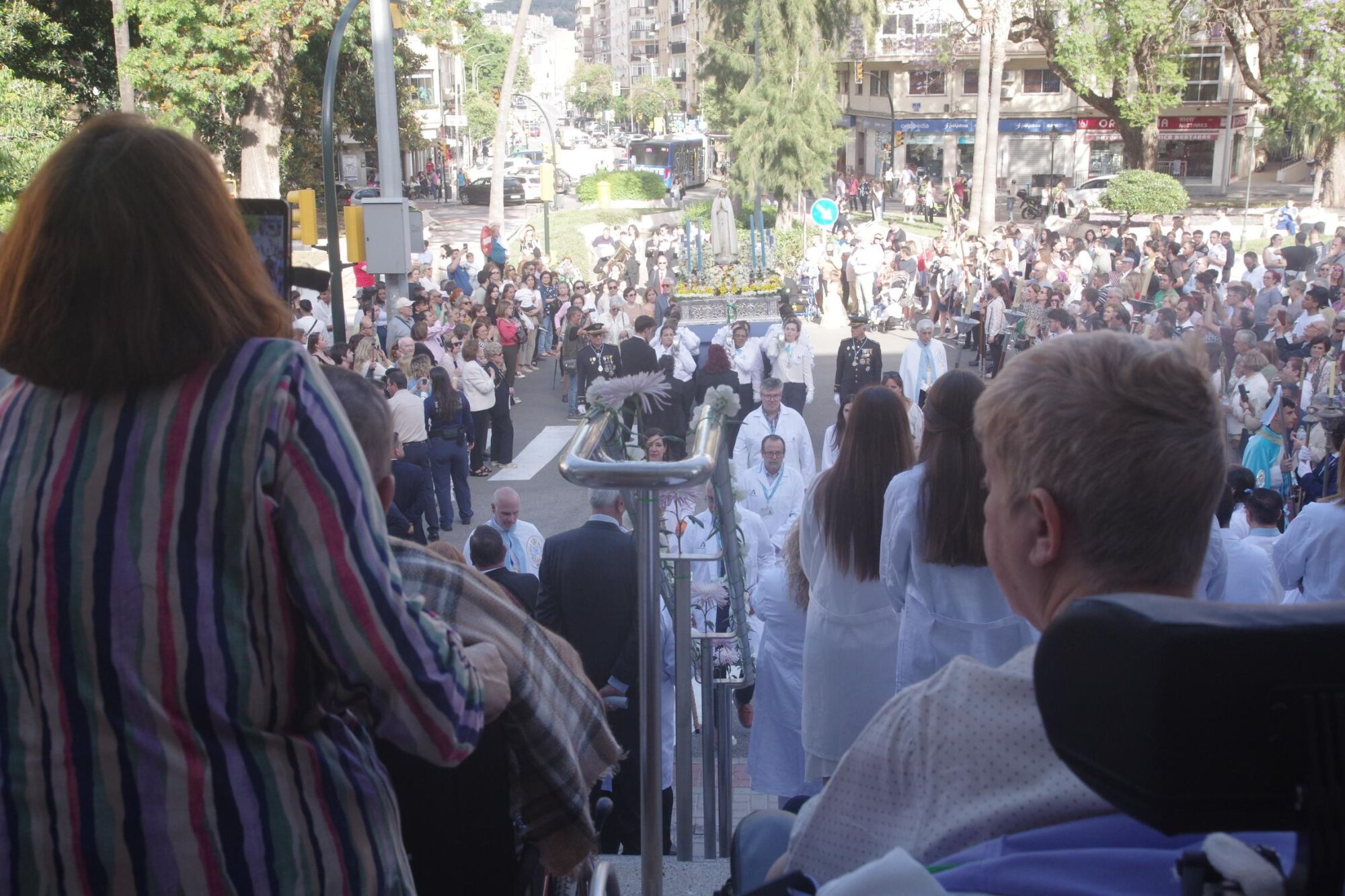 Procesión de la Virgen de Fátima por el barrio de la Trinidad, el domingo 11 de mayo de 2025