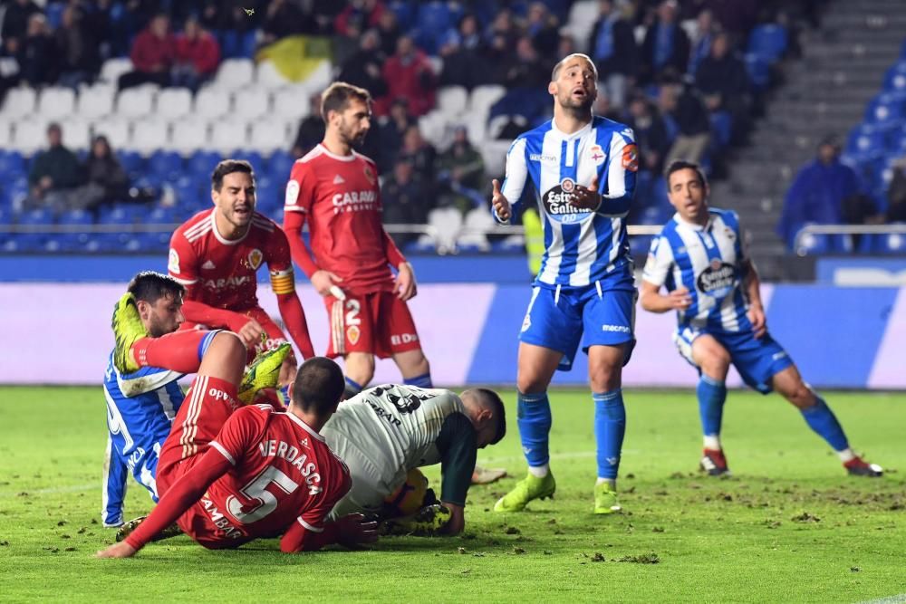 El Dépor doblega al Zaragoza en Riazor