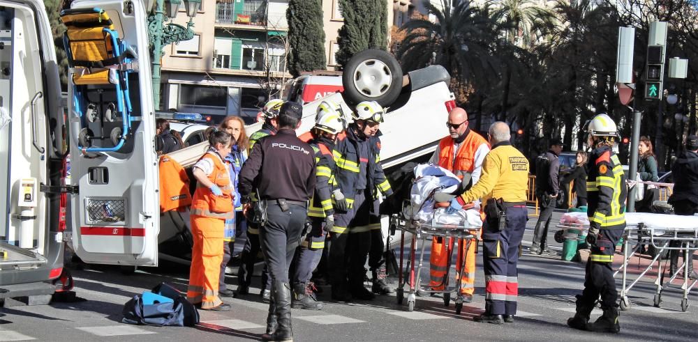 Accidente en la Gran Vía