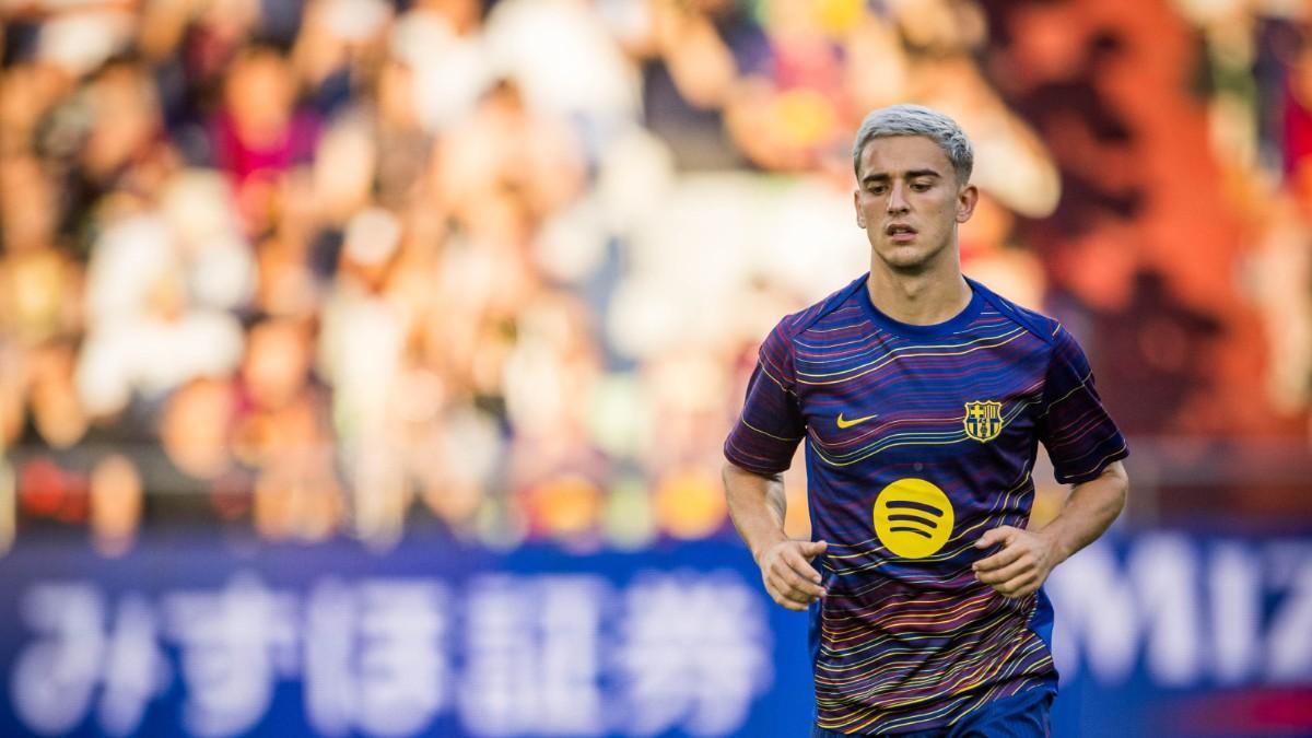 Gavi, en la pretemporada