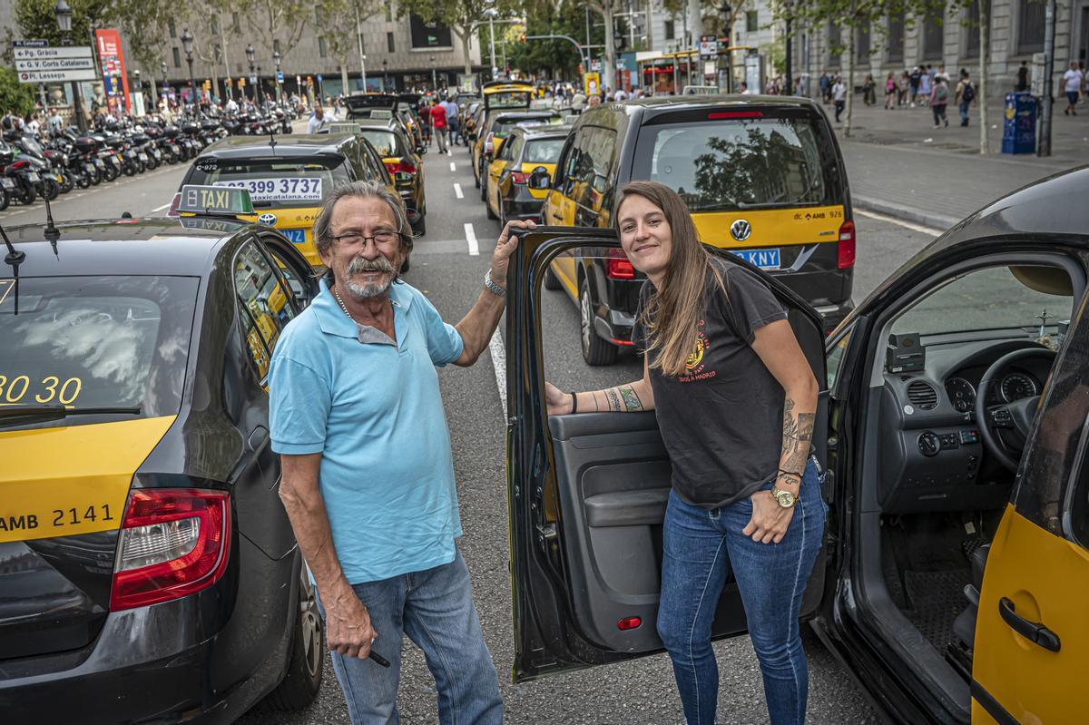 El sector del taxi volvió este martes a las movilizaciones