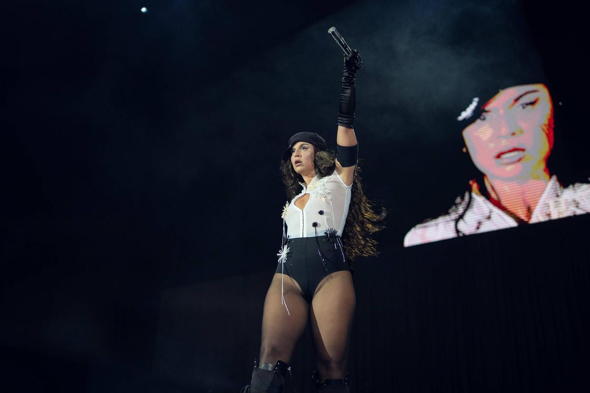 . Concierto de Nathy Peluso en el Palau Sant Jordi.