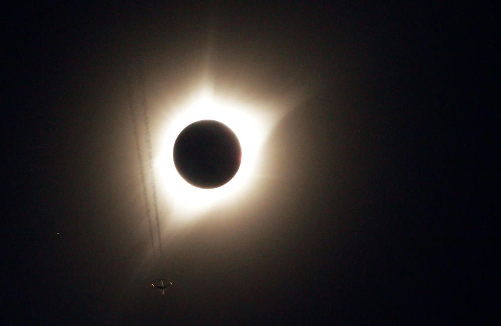 Las espectaculares imagen del eclipse de sol en Estados Unidos