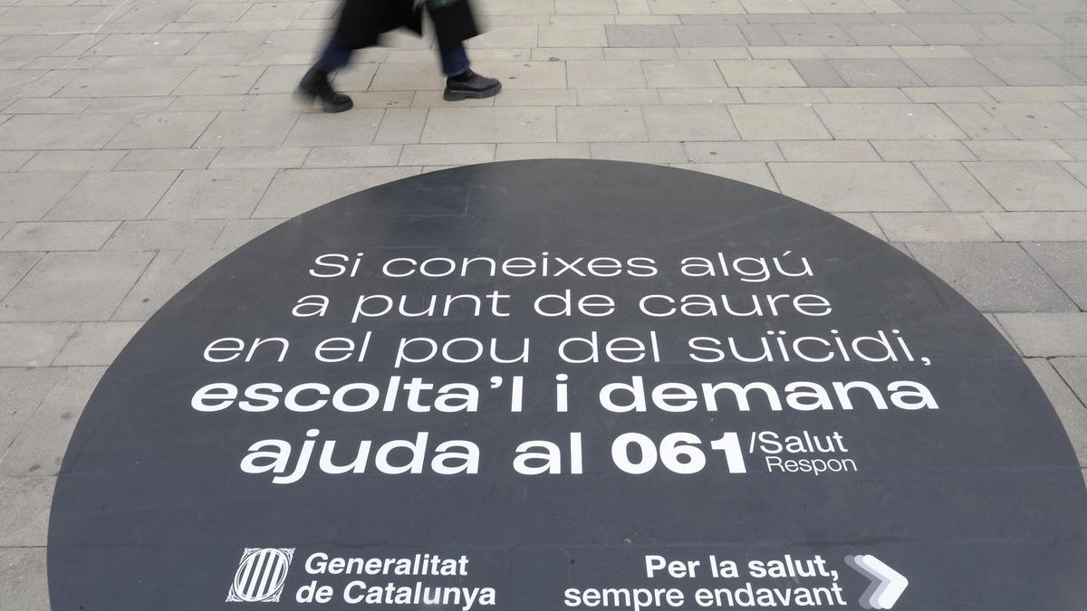 Campaña de prevención del suicidio en Catalunya.