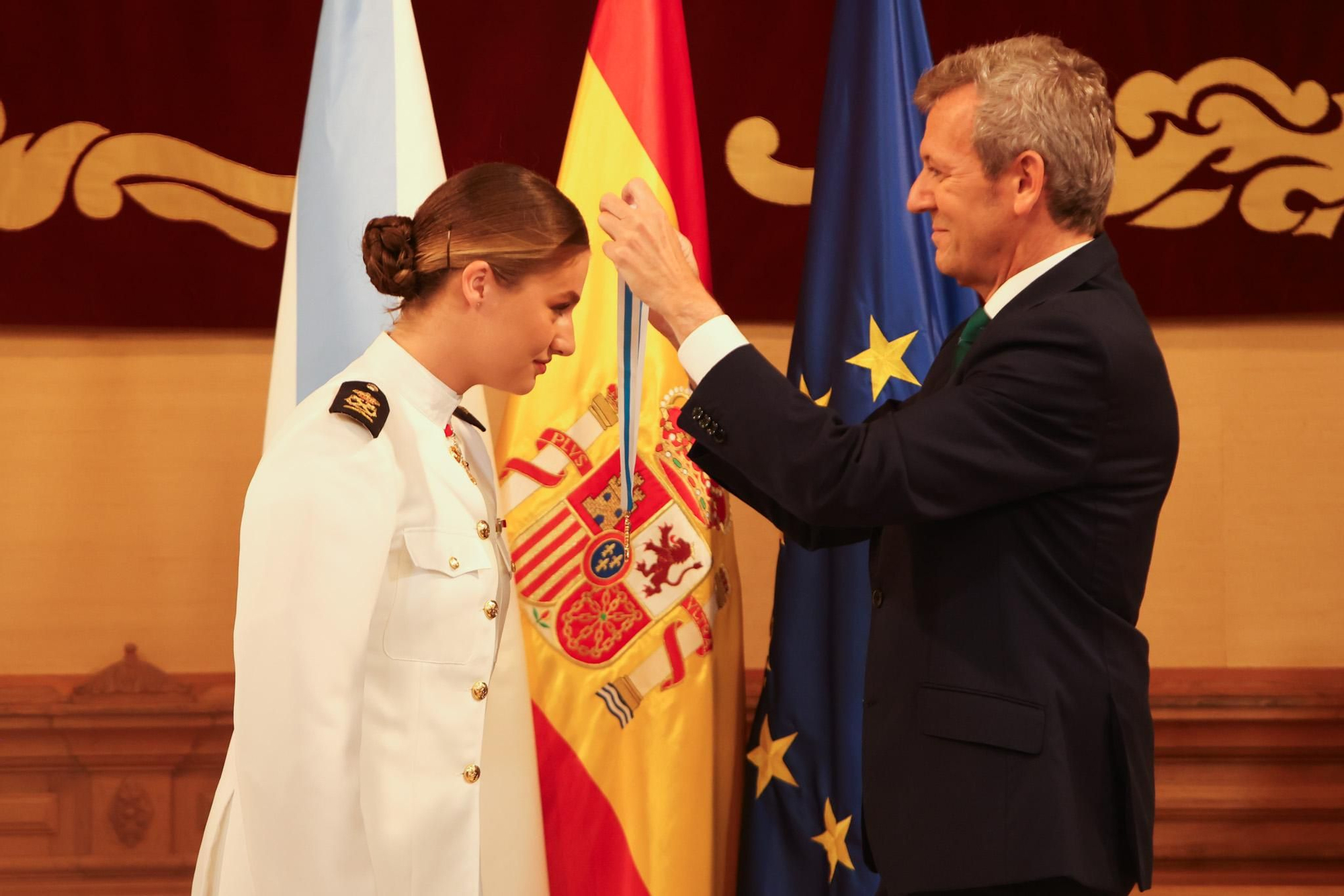 La princesa Leonor recibe la Medalla de Galicia