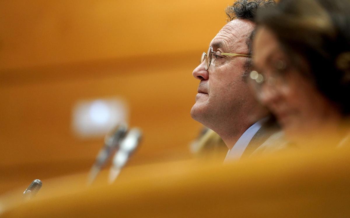 Álvaro García Ortiz, Fiscal General del Estado, durante su comparecencia en el Senado.