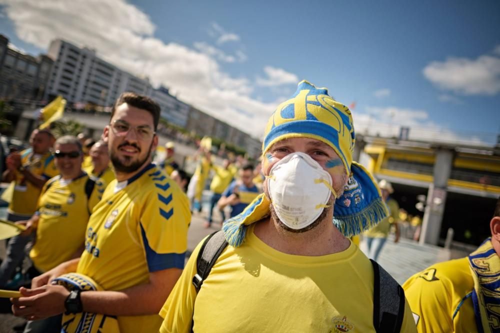 Instantes previos al derbi canario