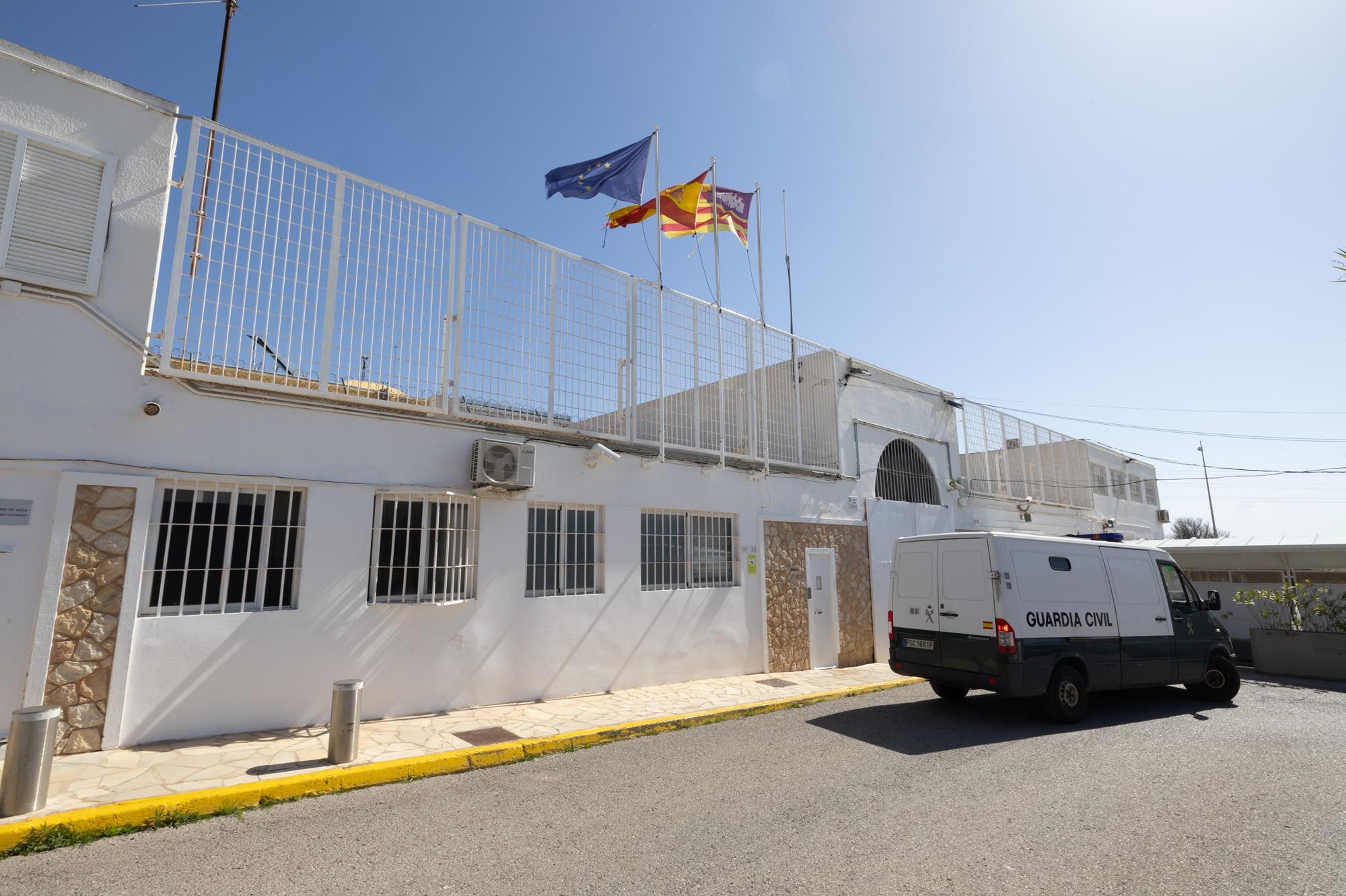 Concentración de los funcionarios de prisiones en Ibiza