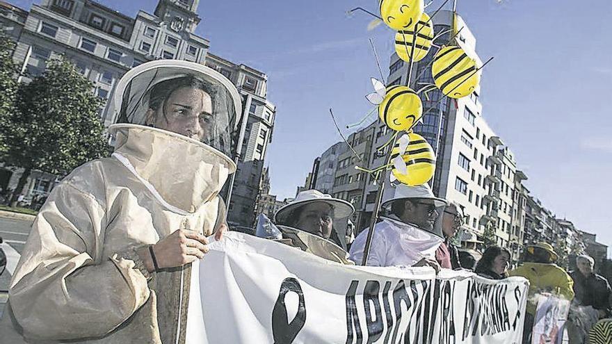 Protestas agrarias en Oviedo el pasado mes de febrero.