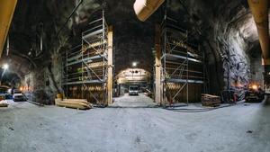 Almacén geológico profundo de residuos nucleares en construcción en Finlandia.