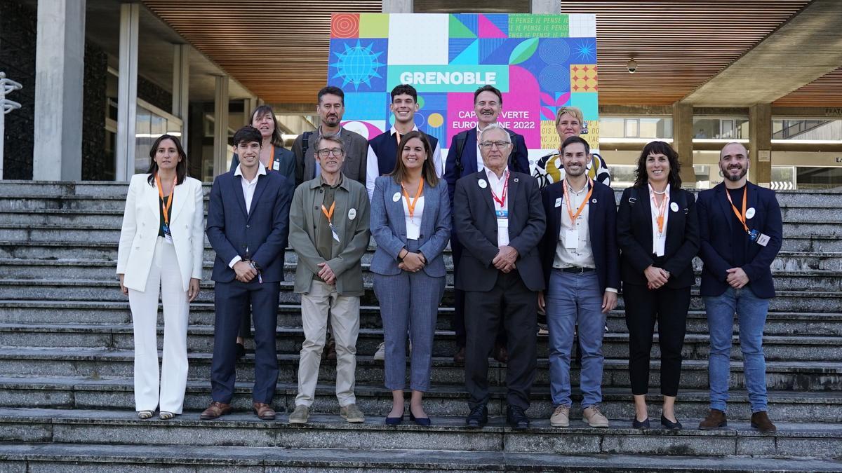 Delegación valenciana en la ciudad de Grenoble.