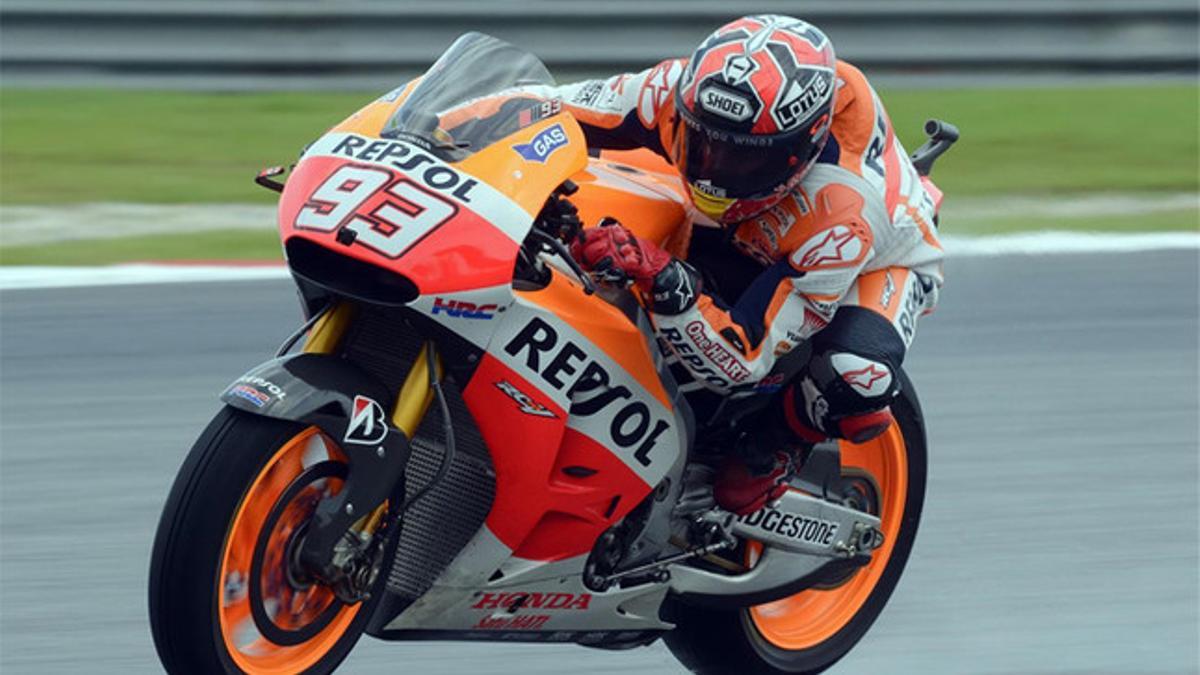 Márquez volvió a ser el más rápido en el circuito de Sepang