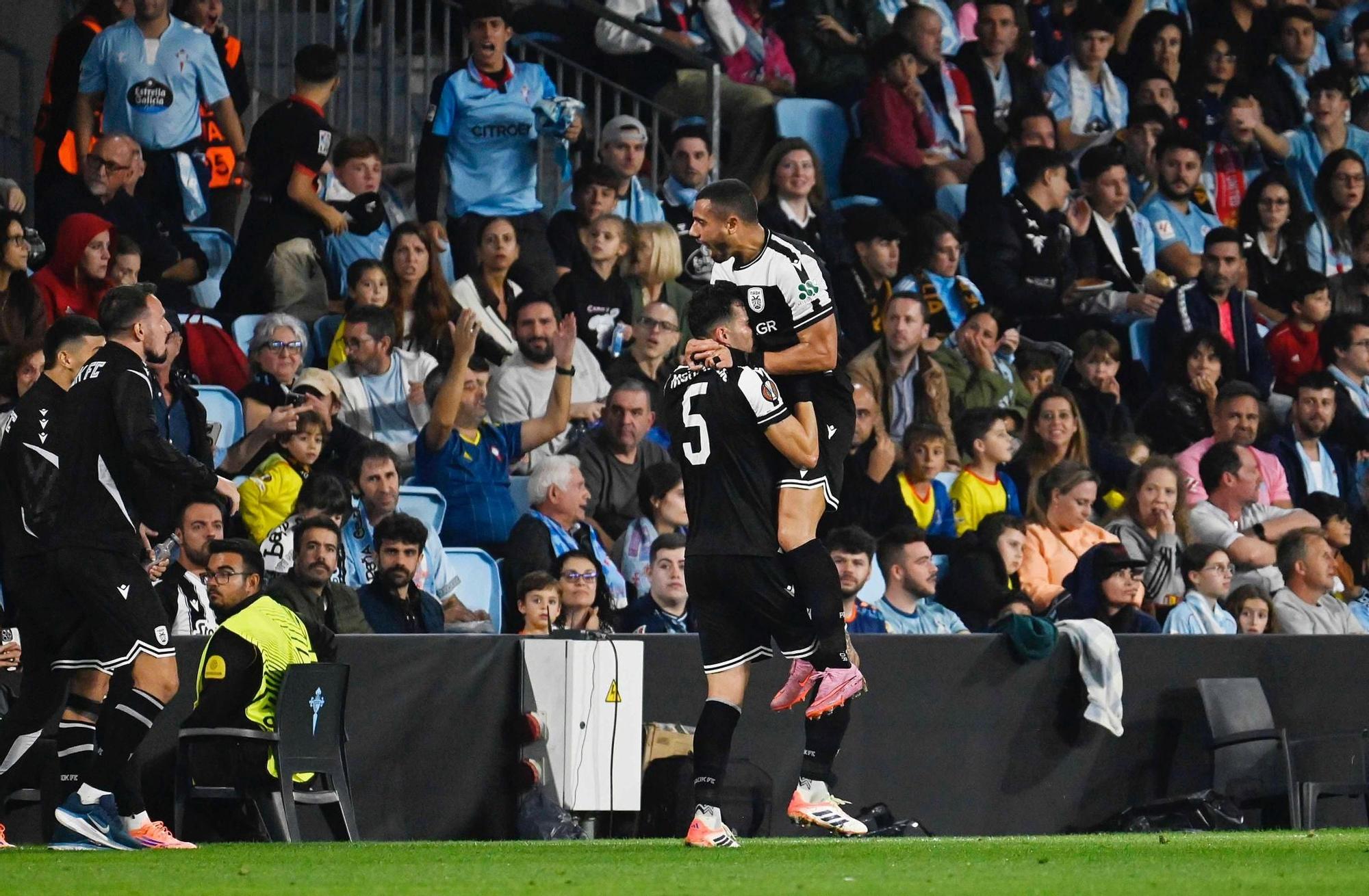 Las imágenes del Celta-PAOK