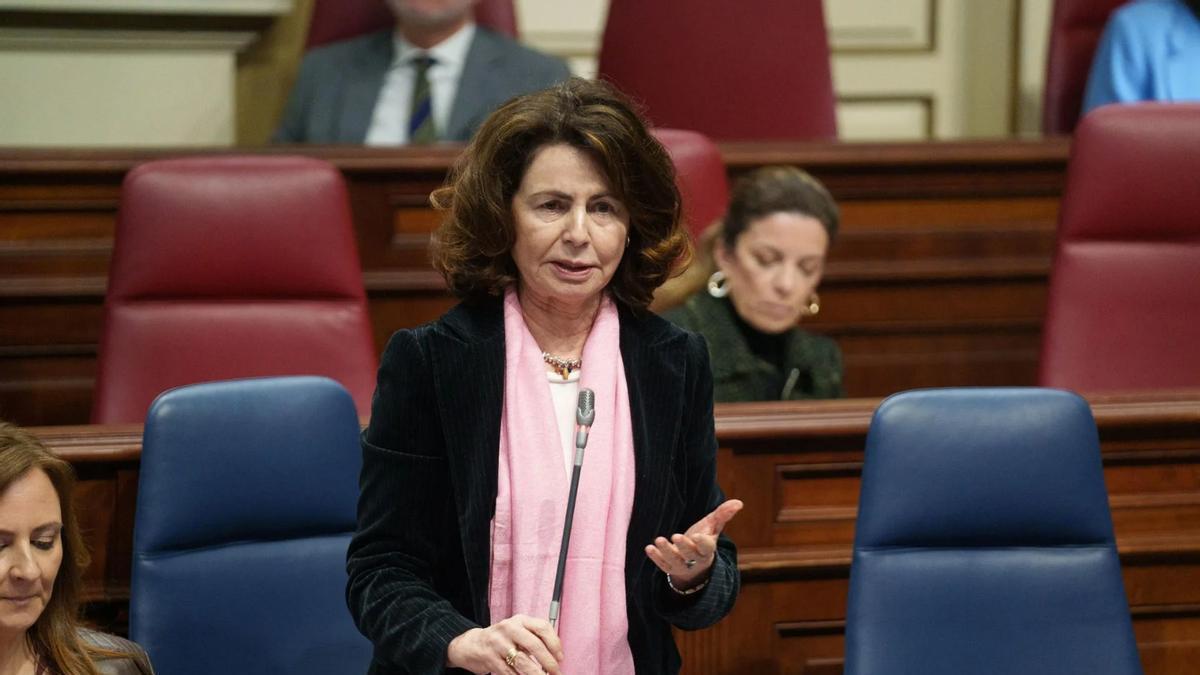 Matilde Asián, consejera de Hacienda del Gobierno de Canarias.
