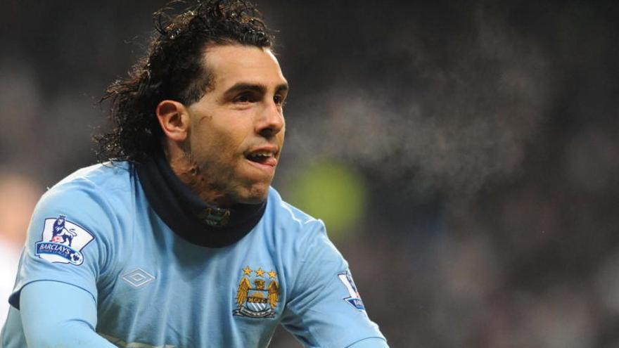 El &#039;Apache&#039; Tévez, en su etapa en el Manchester City.