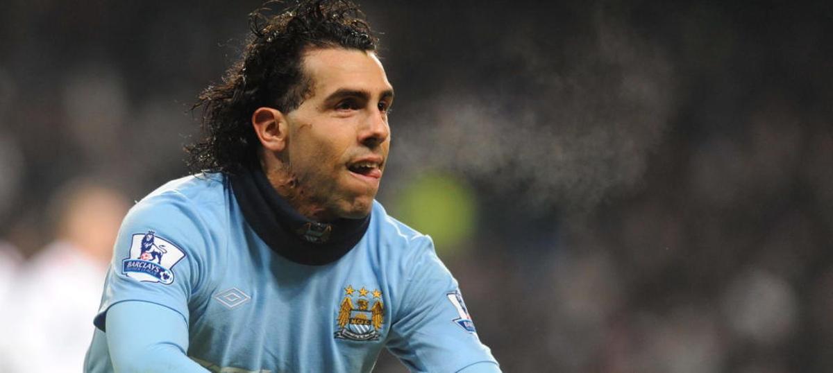 El 'Apache' Tévez, en su etapa en el Manchester City.