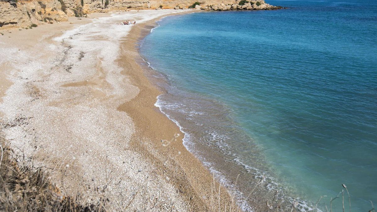 La playa de les Deveses, donde ocurrió el ahogamiento este jueves, en una foto de archivo.