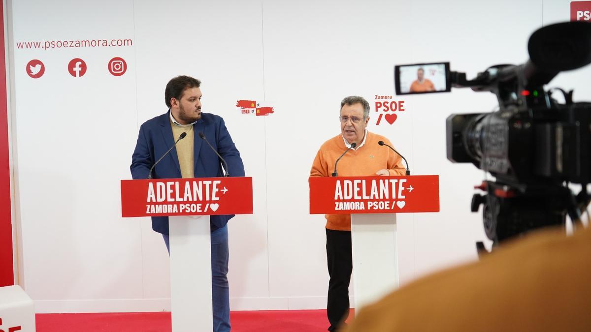 Los procuradores del PSOE Carlos Fernández y José Ignacio Martín Benito