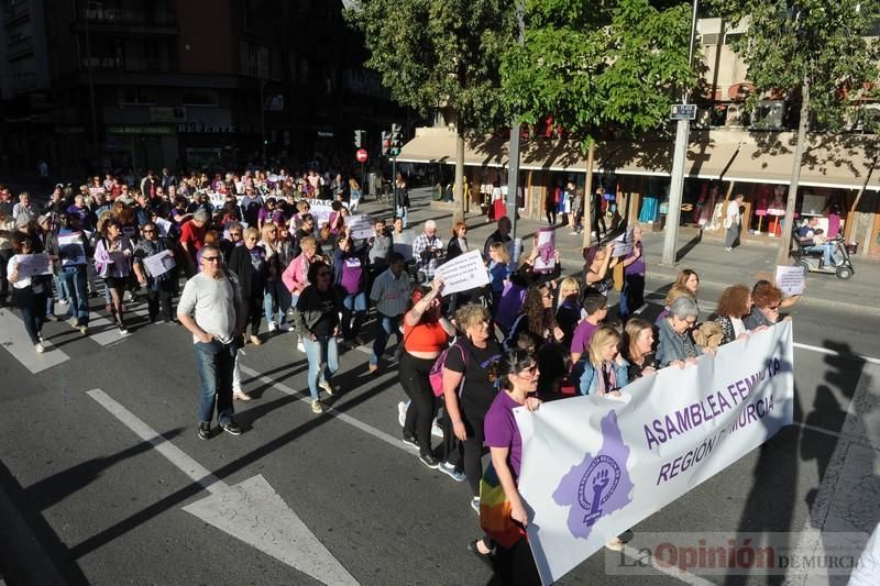 Manifestación contra la violencia patriarcal en Murcia