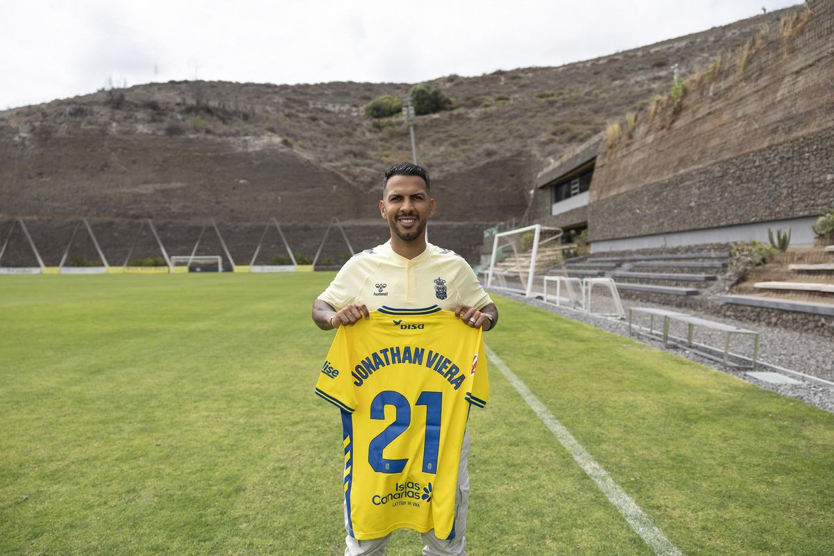 Jonathan Viera, en la Ciudad Deportiva de Barranco Seco.