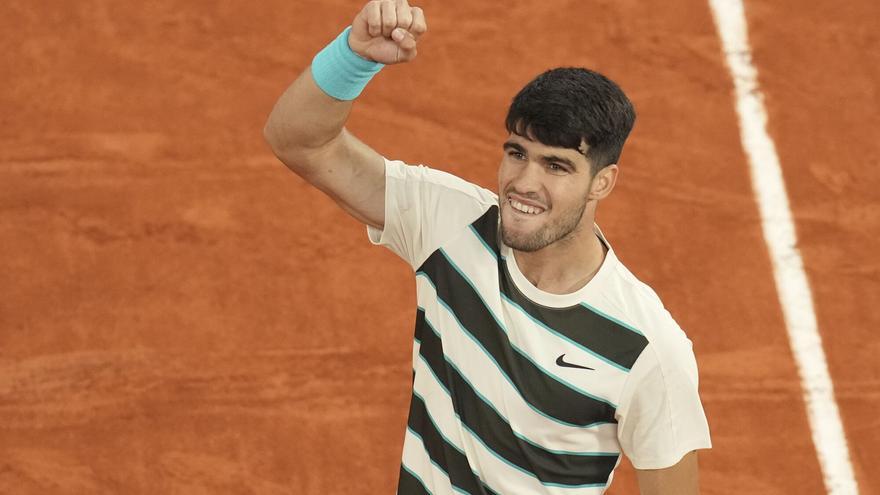 Alcaraz-Sinner, en la final de Roland Garros: dónde verlo y a qué hora