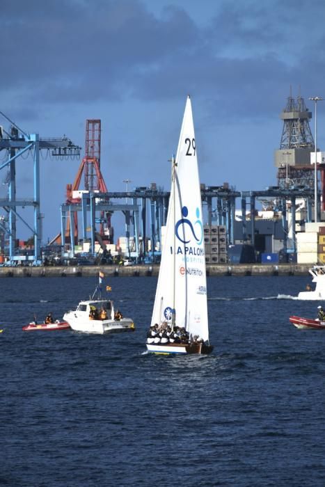 21-09-19 DEPORTES. BAHIA DEL PUERTO. LAS PALMAS DE GRAN CANARIA. Vela latina. Desempate Guanche-Tomás Morales por el título del Campeonato. Fotos: Juan Castro.  | 21/09/2019 | Fotógrafo: Juan Carlos Castro