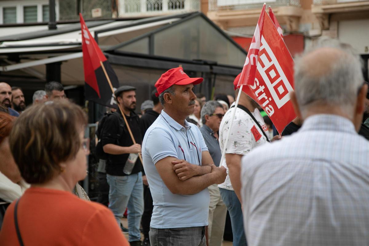 La manifestación por el Día del Trabajador en Cartagena, en imágenes