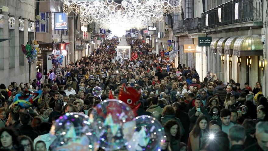 La calle del Príncipe, este fin de semana. // J. Lores