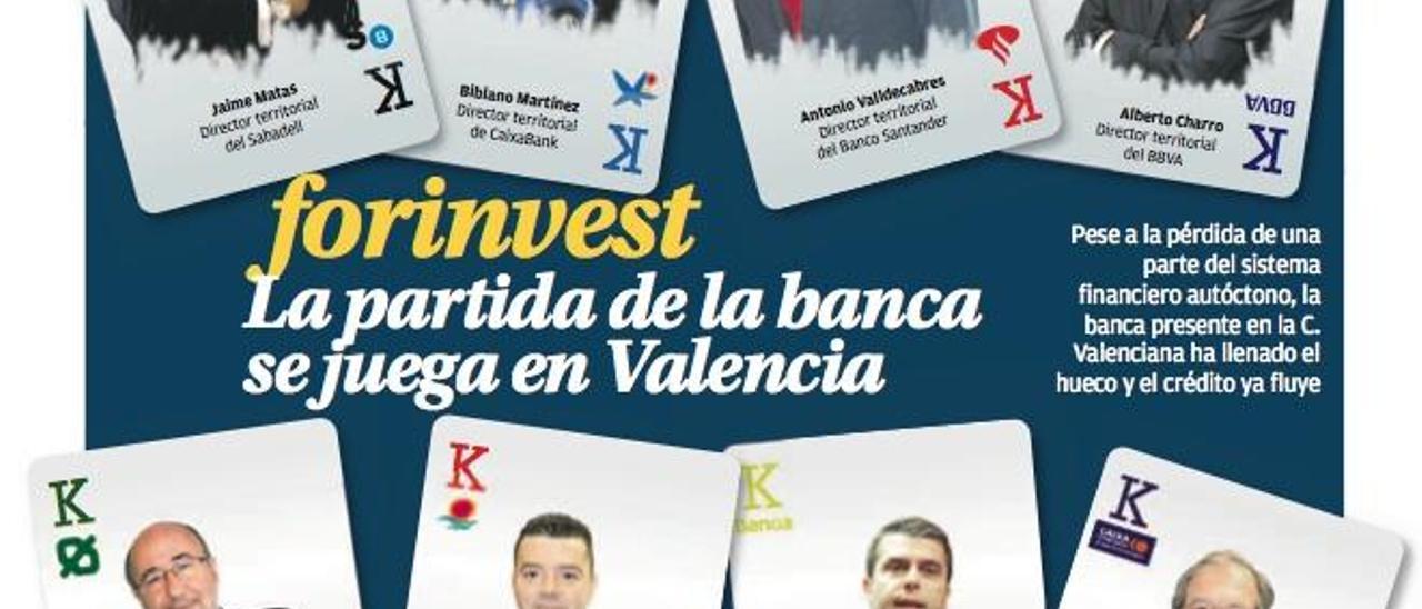 Nuevos líderes de la banca en la C. Valenciana