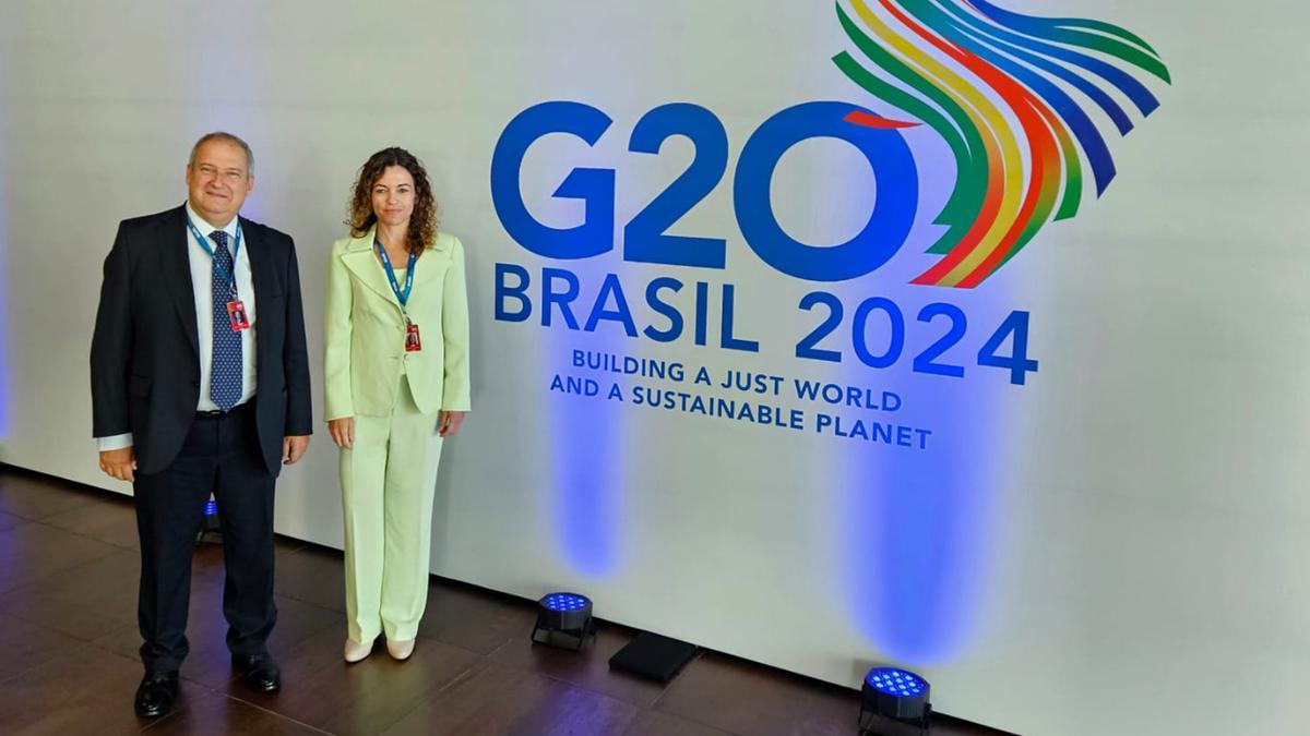 El ministro español de Industria y Turismo, Jordi Hereu, en el G20 en Brasil.