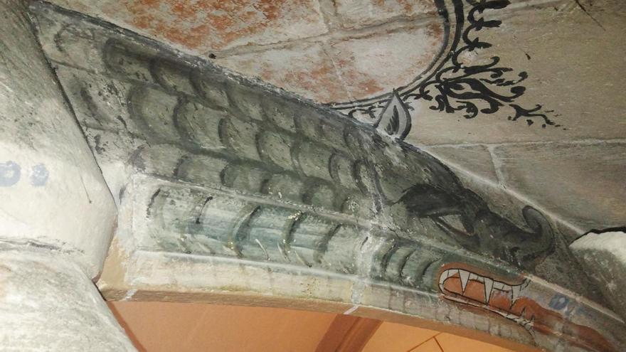Descubren dos dragones únicos en la iglesia de Montesión de Palma