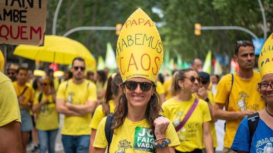 L’última vaga de professors d’aquest curs acusa el cansament del col·lectiu i els sindicats insten a seguir les protestes al setembre