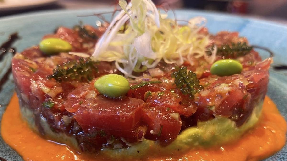 El tartar de atún del restaurante Cardumen.