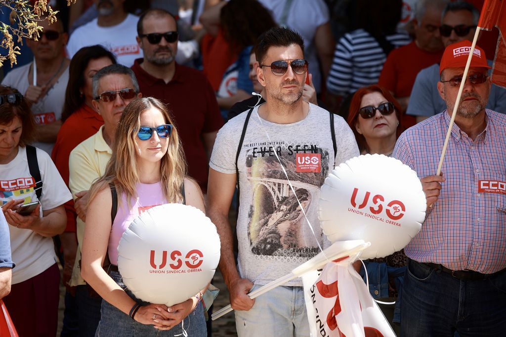 Todas las imágenes de la manifestación del 1 de Mayo en Murcia
