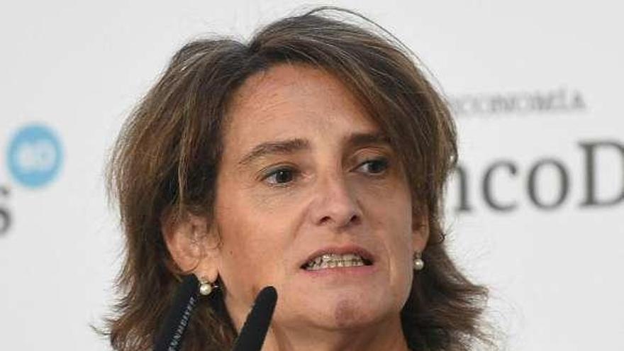 La ministra de Transición Ecológica, Teresa Ribera, ayer.