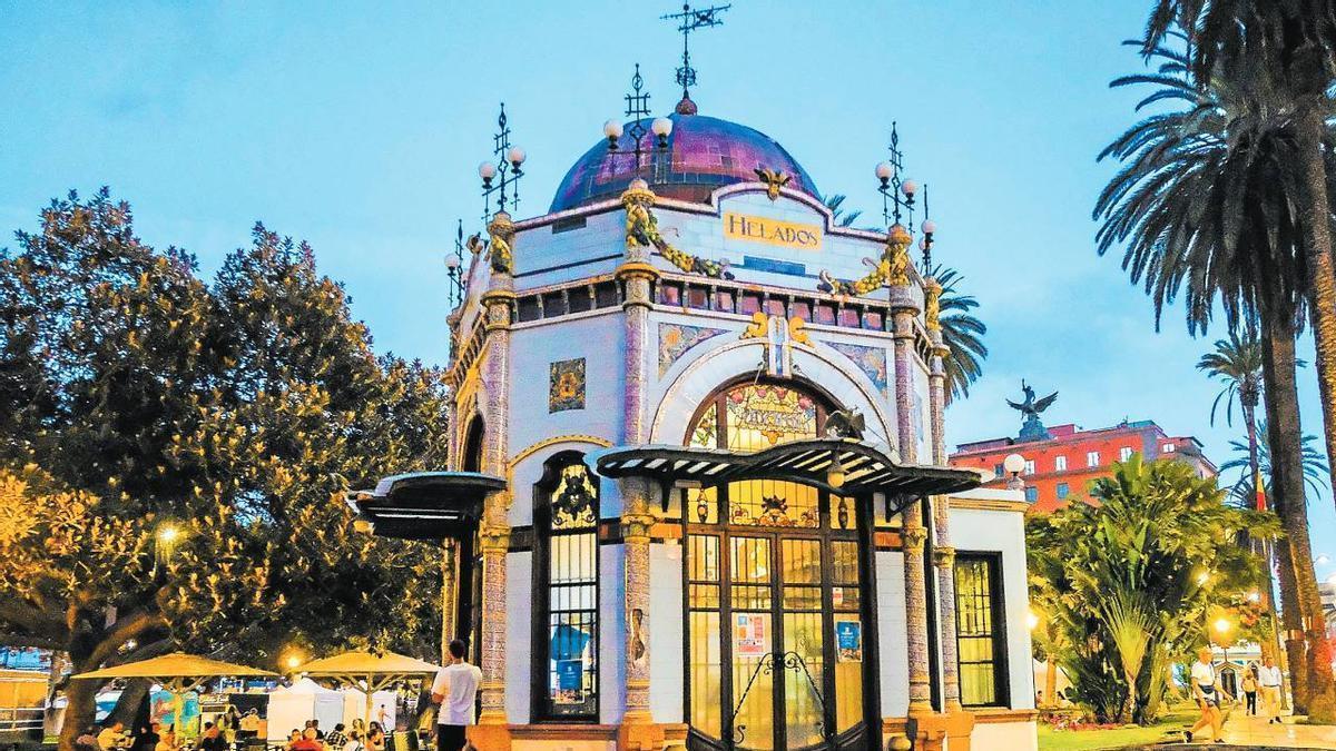 Kiosco del Parque de San Telmo, en Las Palmas de Gran Canaria, inaugurado en 1923.