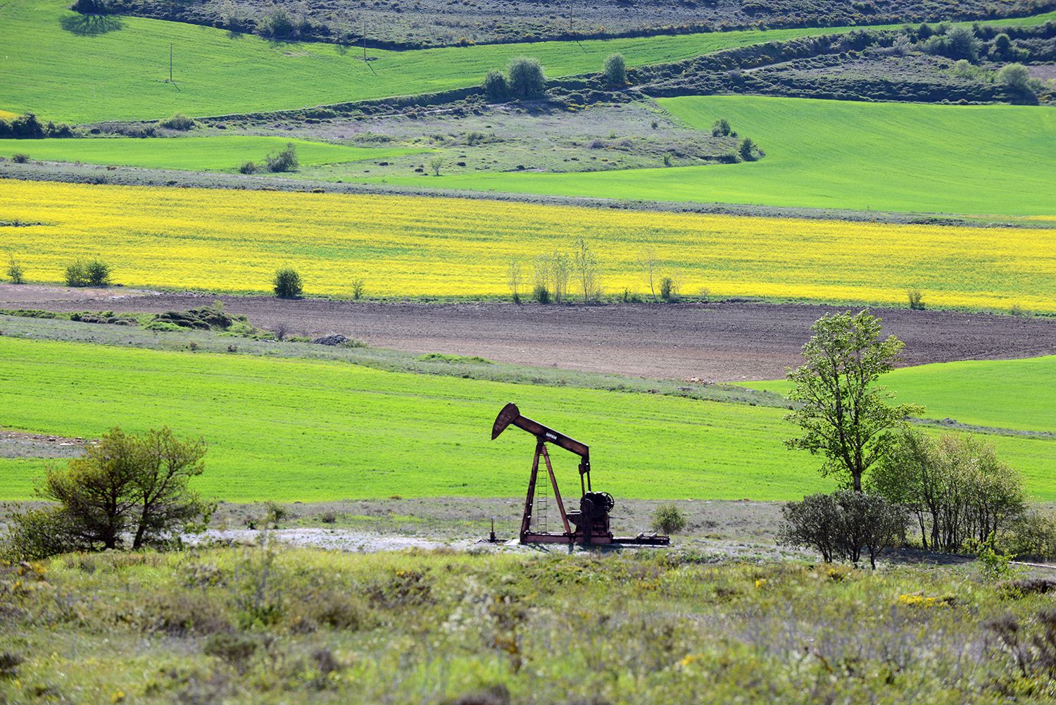 Campo petrolífero de Sargentes de la Lora, en Burgos.
