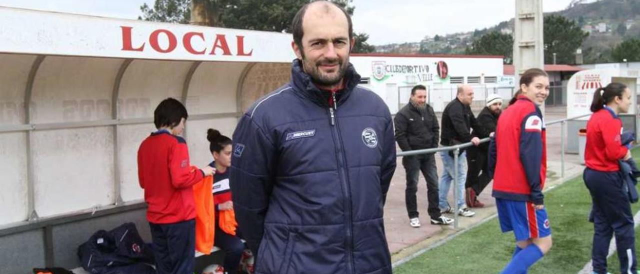 Rubén García, entrenador de la Unión Deportiva Ourense. // Iñaki Osorio