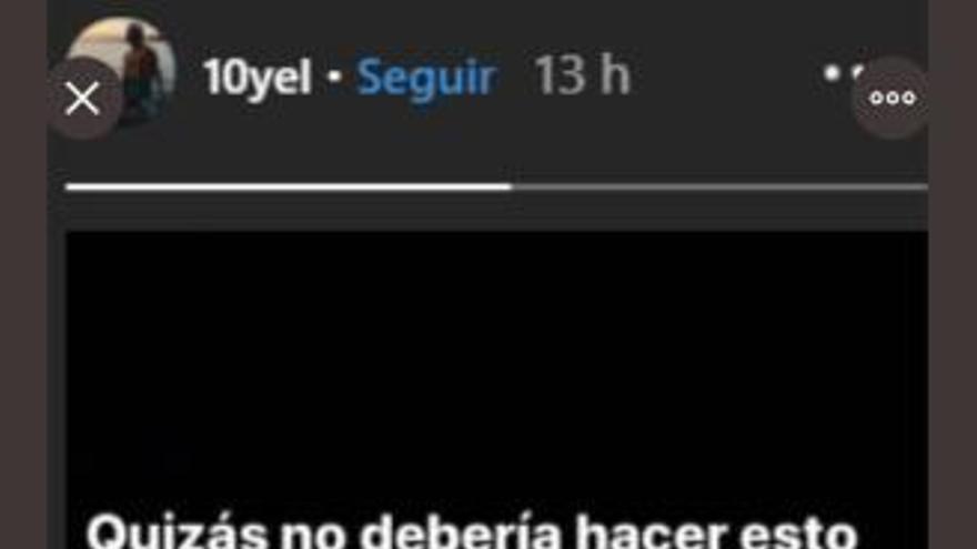 Yelco anunció el contagio en su cuenta de Instagram.