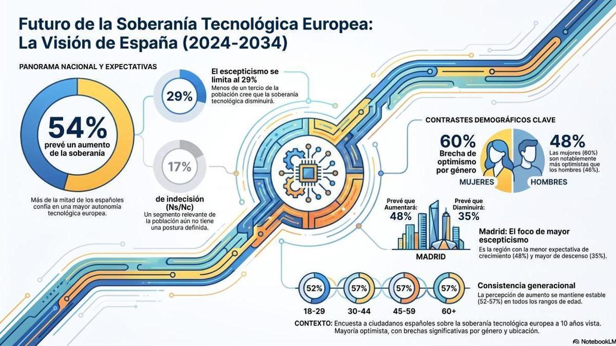 En España, solo el 29% de la ciudadanía afirma haber oído hablar de soberanía digital.