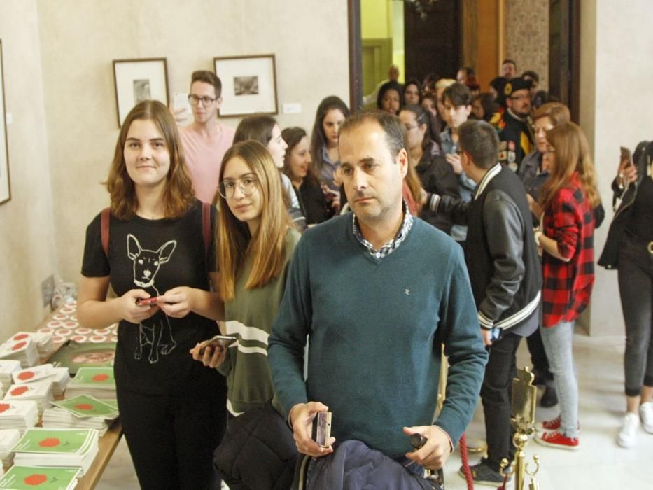 Ana Guerra, en el Ayuntamiento de Murcia