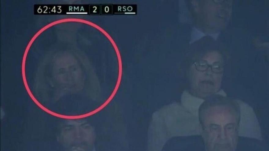 Marta Silva, la exabogada del Estado que impulsó la condena de Messi, en el palco del Bernabéu